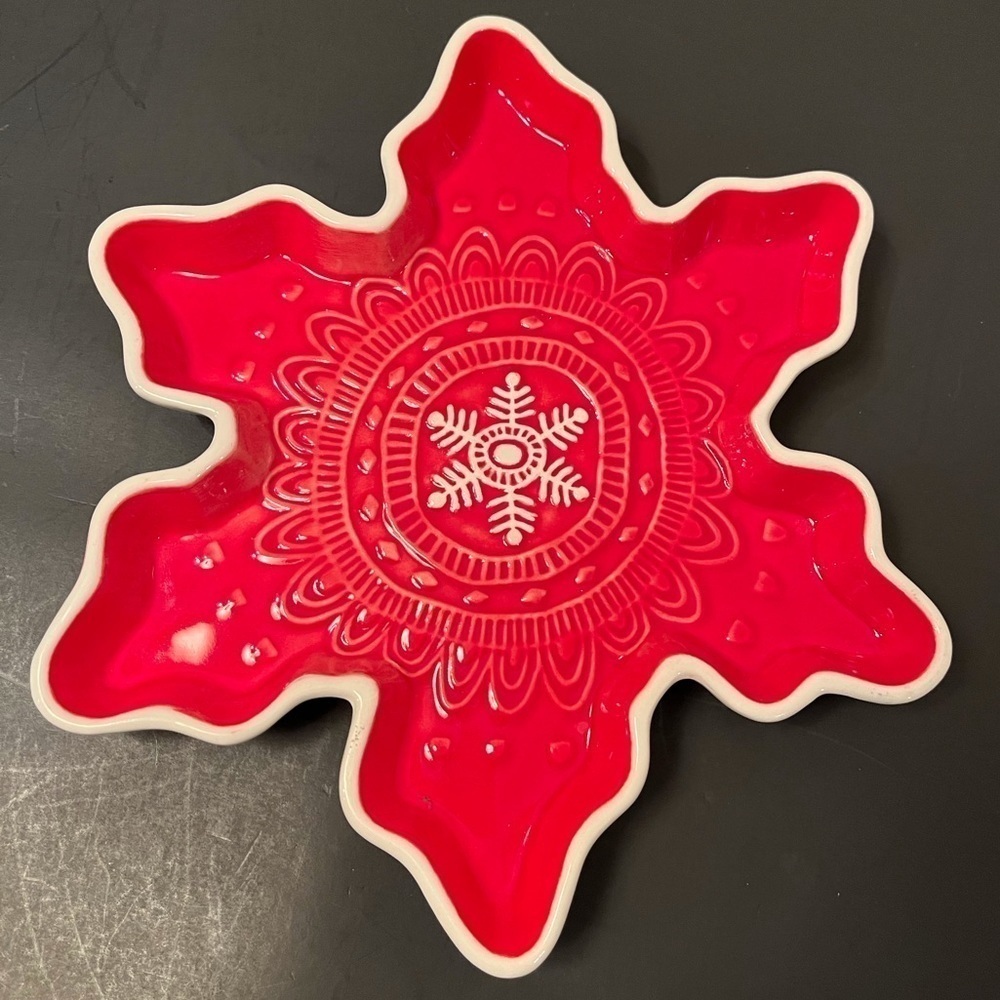Ceramic Snowflake Dish by Hallmark